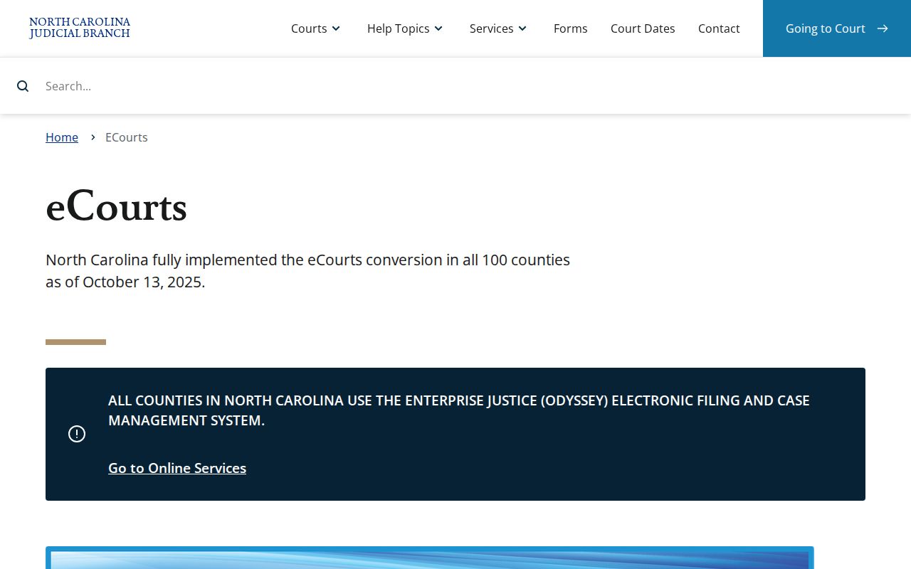 Perquimans County criminal records North Carolina eCourts overview